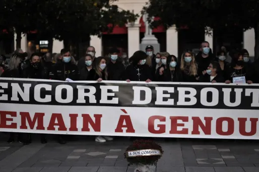 Une manifestation contre le confinement a eu lieu jeudi à Castres.