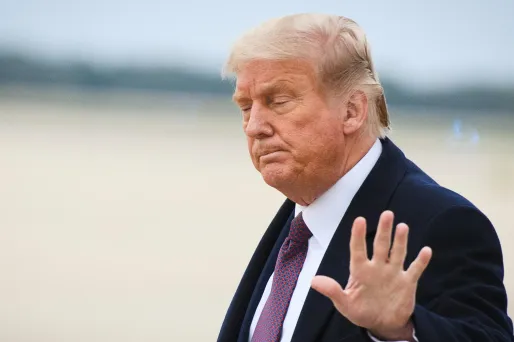 Le président américain pourrait sortir de l'hôpital dès lundi (photo d'archives).