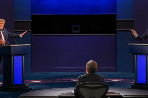 Le premier débat entre Donald Trump (à gauche) et Joe Biden (à droite) avait été chaotique, le 29 septembre dernier