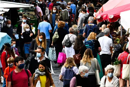 Population Français Peuple Marchés