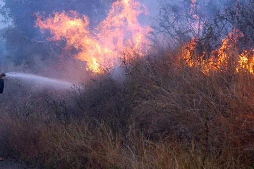 Le pompier a été pris au piège des flammes mardi lors des opérations pour circonscrire un important feu sur la commune de Koumac(Photo d'illustration)