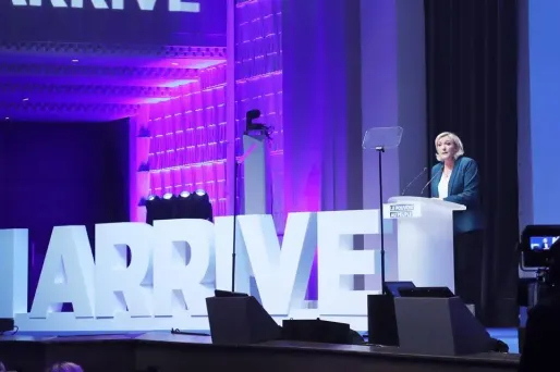 Marine Le Pen a lancé dimanche la campagne du RN pour les européennes, à Paris.