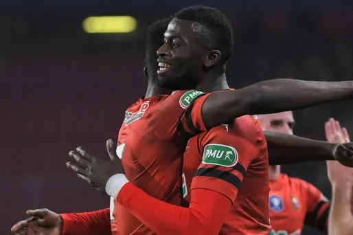 Niang a marqué le deuxième but rennais.