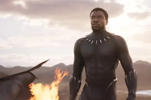 L'acteur Chadwick Boseman : T'Challa, la Panthère noire.