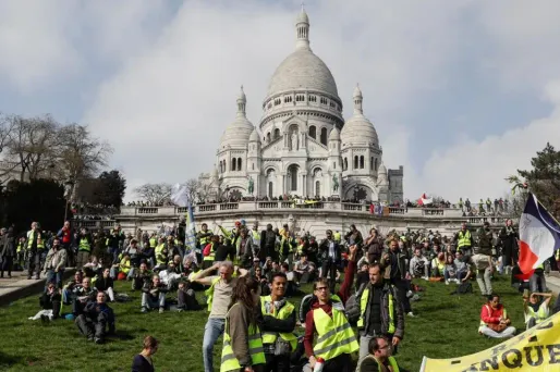 Lors de l'"acte 19", les "gilets jaunes" parisiens avaient défilé à Montmartre.