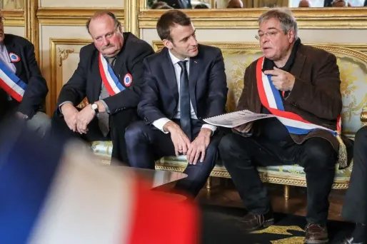 Vanik Berberian (à droite) a été reçu à l'Elysée par Emmanuel Macron le 14 janvier dernier.