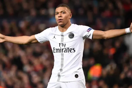 La joie de Mbappé sur le deuxième but parisien.