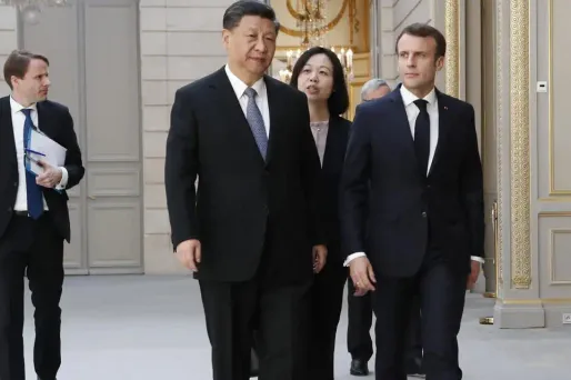 Emmanuel Macron et Xi Jinping 1280