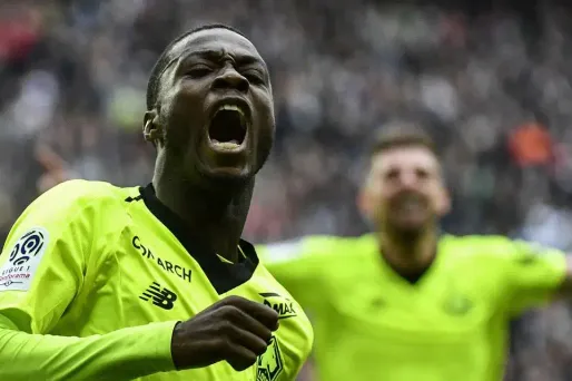 Nicolas Pépé a inscrit le seul but de la rencontre entre Lille et Saint-Étienne, dimanche.
