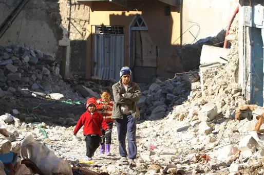 enfants Irak Mossoul crédit : AHMAD AL-RUBAYE / AFP - 1280