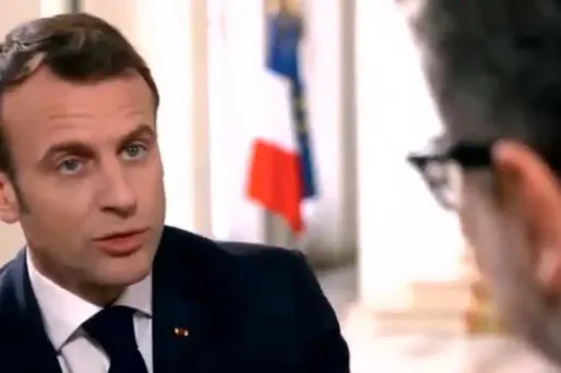 Emmanuel Macron crédit : Capture d'écran RaiNews - 1280