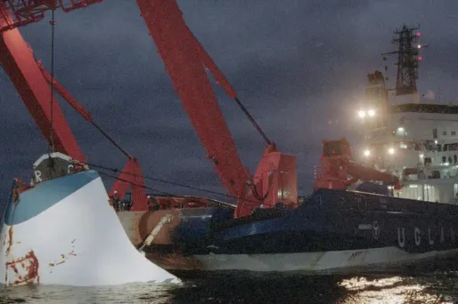 Estonia, 1994, naufrage, JAAKKO AVIKAINEN / LEHTIKUVA / AFP