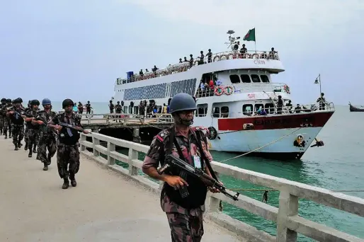 C'est la première fois depuis 1997 que l'armée bangladaise débarque sur cette île.