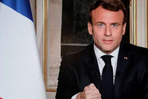 Emmanuel Macron a fait une brève allocution diffusée à 20h mardi.