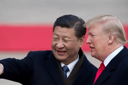Xi Jinping, Donald Trump 2017 crédit : NICOLAS ASFOURI / AFP - 1280