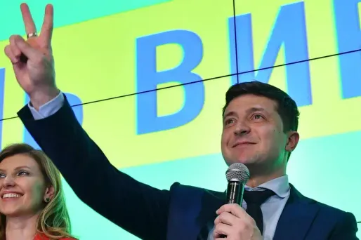 Volodymyr Zelensky a obtenu plus de 30% des voix.