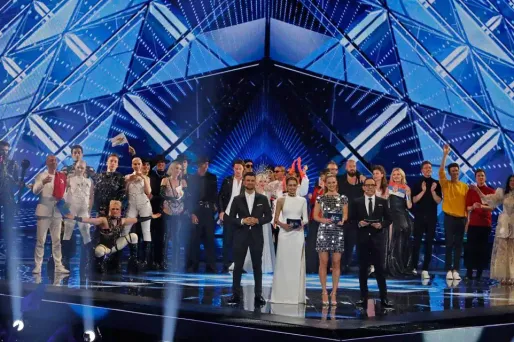 L'incident est survenu pendant la première demi-finale de l'Eurovision, mardi soir.