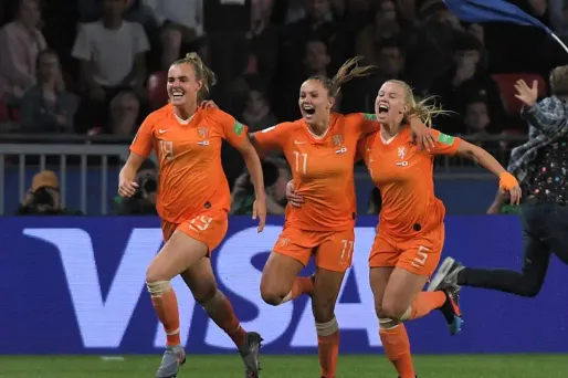 Les joueuses des Pays-Bas se sont qualifiées pour les quarts.