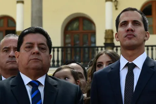 Edgar Zambrano et Juan Guaido 1280