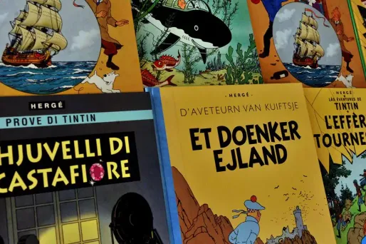 Chaque numéro de cette revue de 144 pages reproduira en couverture un thème cher à Hergé. (Illustration)