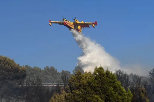 Pas moins de six Canadairs ont été mobilisés durant l'intervention. Photo d'illustration.