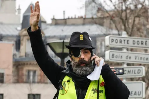 Jérôme Rodrigues figurait parmi les manifestants rassemblés à Paris, dimanche (photo d'archives).