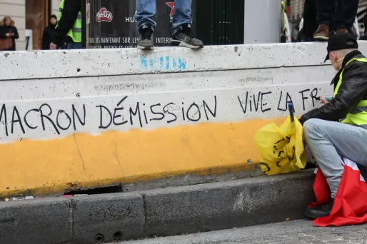 Gilets jaunes blocage
