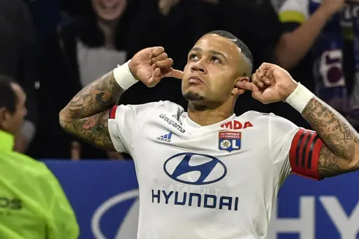 Memphis Depay, buteur samedi soir contre Metz