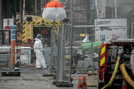 Certaines des analyses biologiques réalisées sur les pompiers intervenus lors de l'incendie de l'usine chimique Lubrizol à Rouen présentent des "anomalies mineures ou modérées". (Photo d'archives)