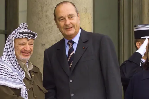 Chirac, Arafat, palestine