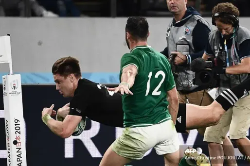 Mondial de rugby : les All Blacks atomisent l'Irlande et rejoignent l'Angleterre en demi-finale