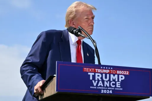 Donald Trump lors d'un meeting pour la campagne présidentielle