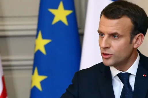 emmanuel Macron crédit : STEPHANE MAHE / POOL / AFP - 1280