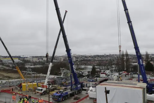 Grand Paris Express, transports, train, Champigny-sur-Marne crédit : THOMAS SAMSON / AFP - 1280