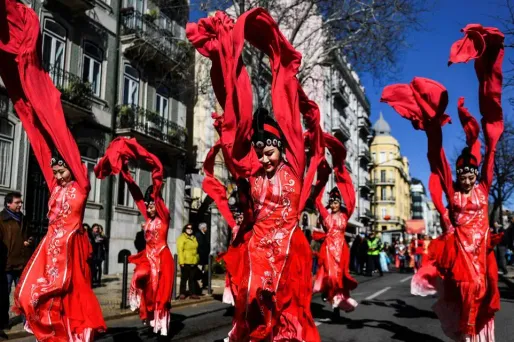 nouvel an chinois 2018, Lisbonne crédit : EDUARDO MUNOZ ALVAREZ / GETTY IMAGES NORTH AMERICA / AFP - 1280