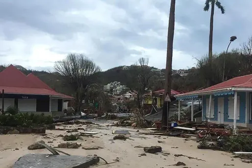 L'hôtel allait rouvrir, près de six mois après le passage de l'ouragan Irma sur l'île (illustration).