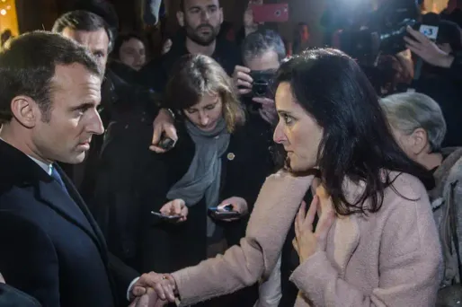 Stéphanie Colonna, Corse, Emmanuel Macron crédit : CHRISTOPHE PETIT TESSON / EPA POOL / AFP - 1280