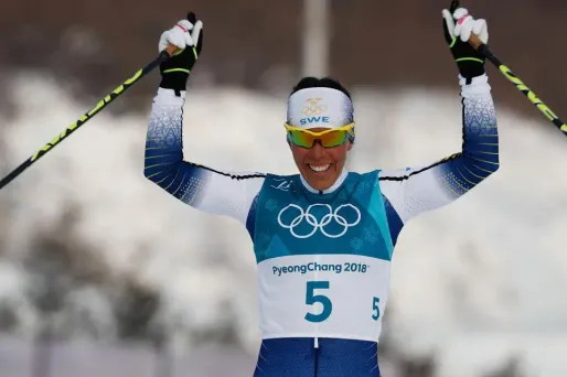 JO 2018 - La Suédoise Charlotte Kalla remporte le premier titre, en ski de fond