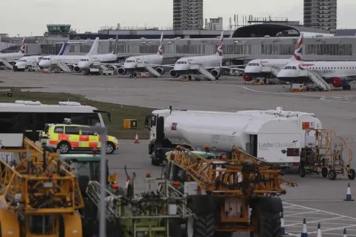 aéroport de Londres-city, London-City airport crédit : DANIEL LEAL-OLIVAS / AFP - 1280