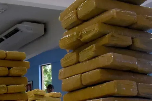 Le réseau aurait transporté 2,6 tonnes de résine de cannabis (image d'illustration).