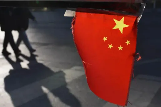drapeau chinois crédit : Greg Baker / AFP - 1280