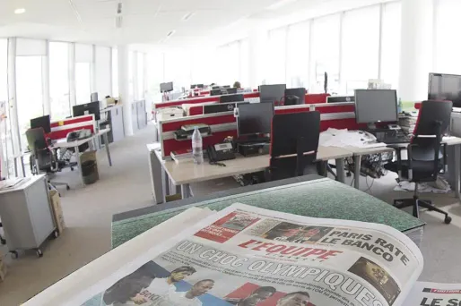 Plus d'une vingtaine d'emplois sont menacés à L'Equipe.