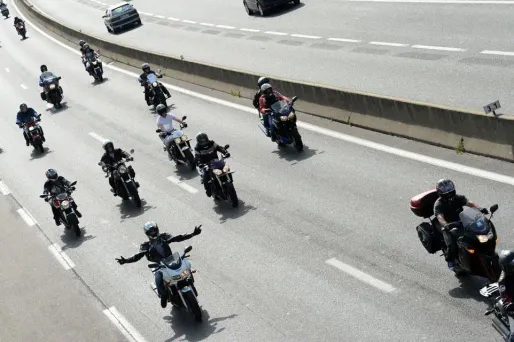 Les forces de l'ordre ont pu interpeller cinq participants à ce rodéo avant que les motards ne se dispersent. (Illustration)