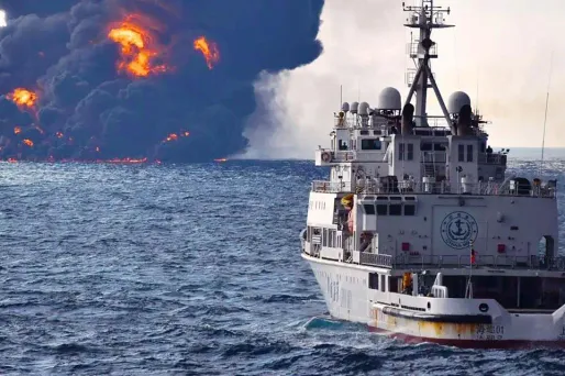 Le Sanchi, qui transportait 136.000 tonnes de condensats, des hydrocarbures légers, a sombré le 14 janvier dernier.