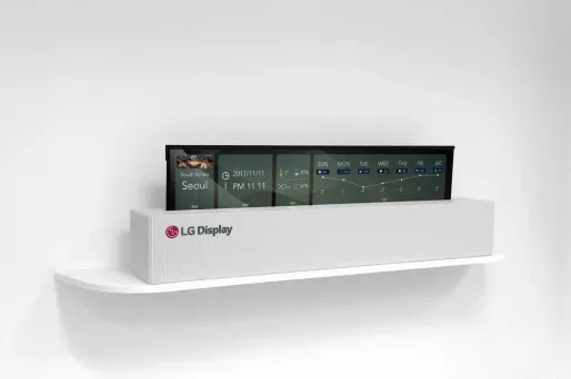 LG a développé un écran de télévision pliable.