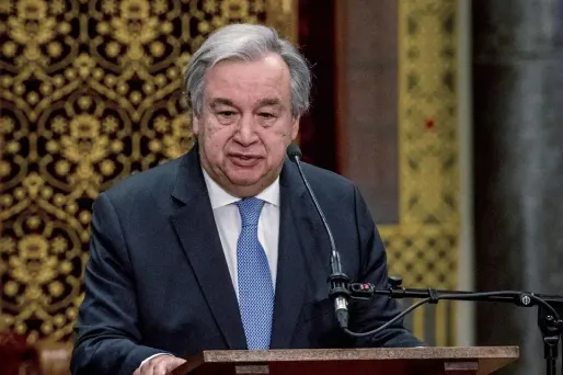 Antonio Guterres crédit : ROBIN UTRECHT / ANP / AFP - 1280