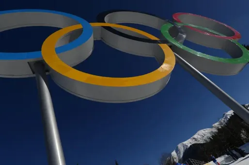 JO, hiver, anneaux olympiques crédit : PIERRE-PHILIPPE MARCOU / AFP - 1280