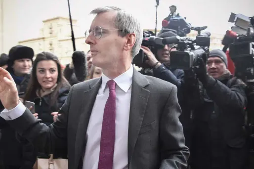 Russie, ambassadeur du Royaume-Uni, Laurie Bristow, crédit : ALEXANDER NEMENOV / AFP - 1280