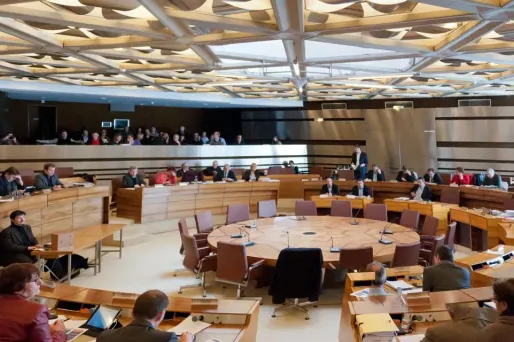 Le Conseil départemental du Val-de-Marne, ici en mars 2013, est visé par une perquisition.