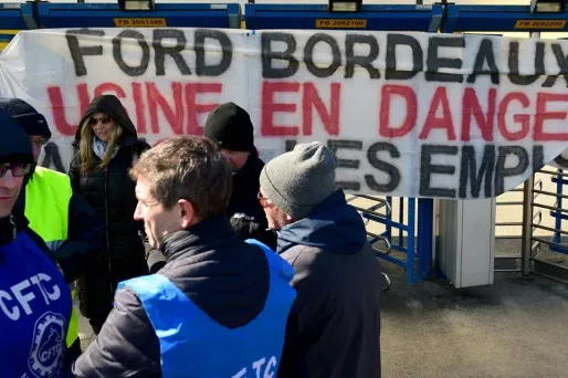 Ford Europe : la direction, craignant pour sa "sécurité", absente à Blanquefort